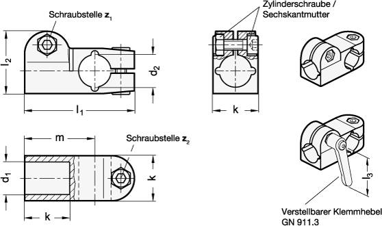 EDELSTAHL-WINKELKLEMMVERBINDER