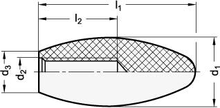 Aufsteckgriff 23, M8, Duroplast