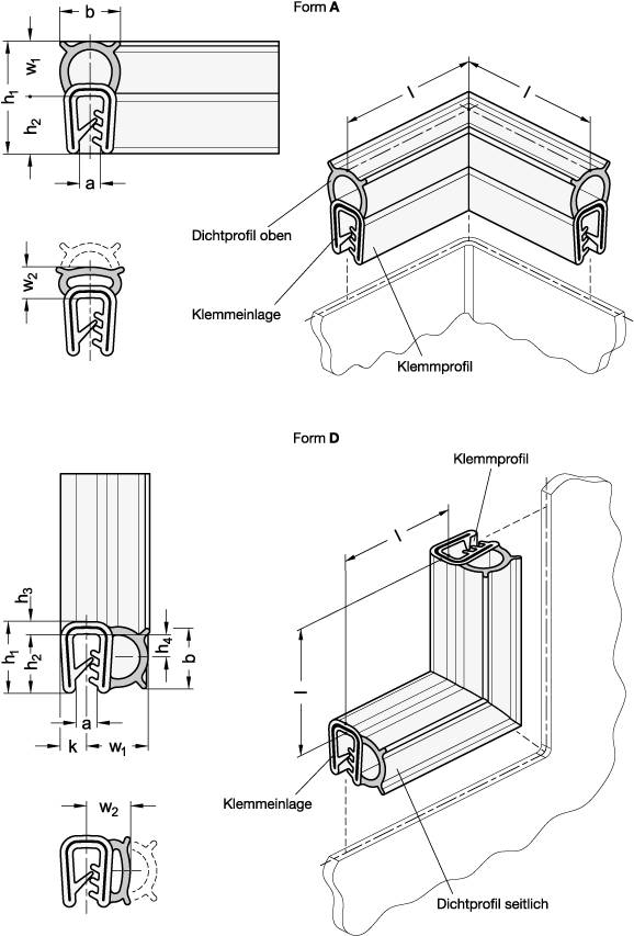 KANTENSCHUTZ-DICHTPROFILECK