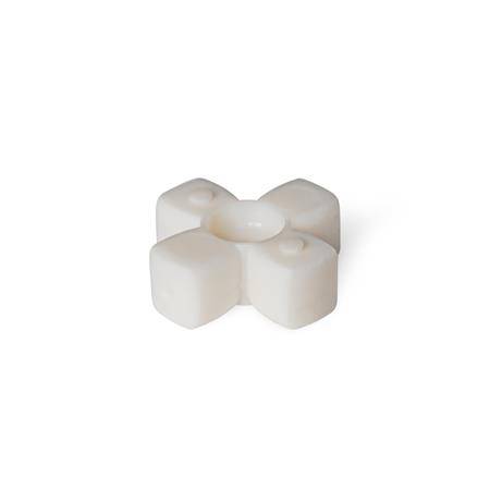 Kupplungsstern 20, WS - 92 Shore A, weiß