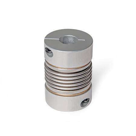 METALLBALGKUPPLUNG MIT KLEMMNABE