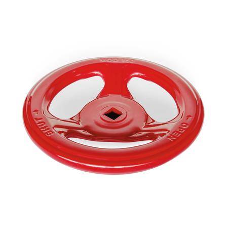 HANDRAD AUS STAHLBLECH, ROT