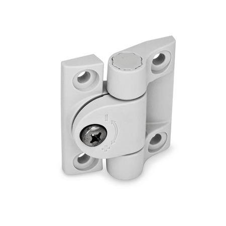 Scharnier Elesa 37 x 43 mm, weiß