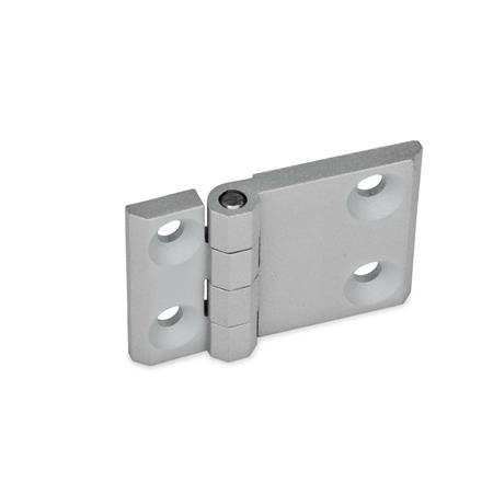 Scharnier 63 x 50 mm,m. verlängertem Flügeln,2x2 Bohrungen f