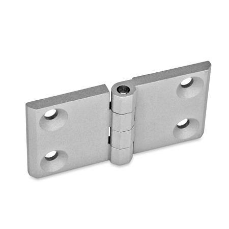 Scharnier 76 x 50 mm,m. verlängertem Flügeln,2x2 Bohrungen f