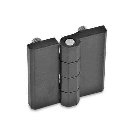 SCHARNIER, 2x2 GEWINDESTIFTE