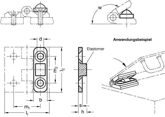 ANSCHLAG FÜR SCHARNIER GN 237
