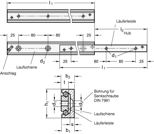 TELESKOP-LINEARKUGELLAGER