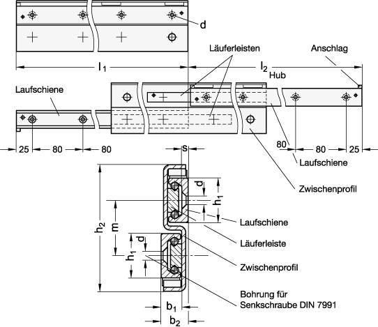 TELESKOP-LINEARKUGELLAGER