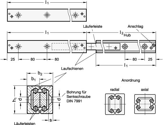 TELESKOP-LINEARKUGELLAGER
