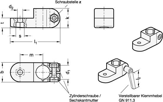 EDELSTAHL LASCHEN-KLEMMVERBINDER