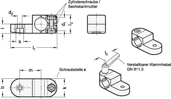 EDELSTAHL LASCHEN-KLEMMVERBINDER