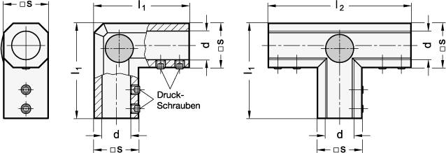 GEHÄUSE FÜR WINKEL-GETRIEBE, SCHWARZ KU-BESCHICHT.