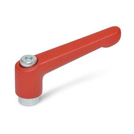 VERST.KLEMMHEBEL, ROT-STRUKTURMATT
