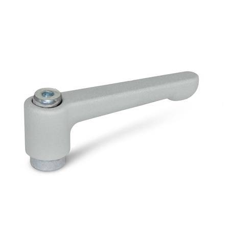 VERST.KLEMMHEBEL, GERADE AUSFÜHRUNG, SILBER
