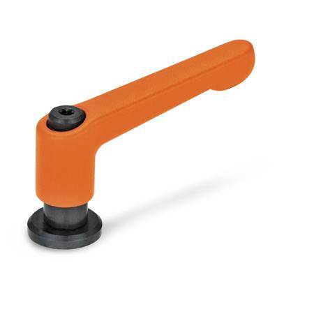 VERST. KLEMMHEBEL MIT SCHEIBE, ORANGE