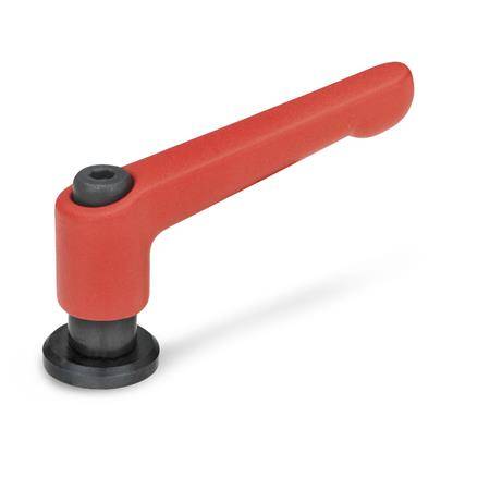 VERST. KLEMMHEBEL MIT SCHEIBE, ROT