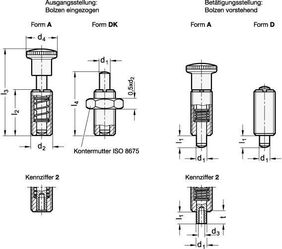 EDELSTAHL-FEDERBOLZEN