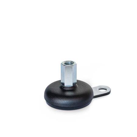 STELLFUß MIT BEFESTIGUNGSLASCHE