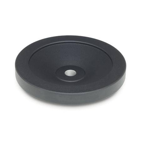 SCHEIBENHANDRAD, SCHWARZ KUNSTSTOFF-BESCHICHTET