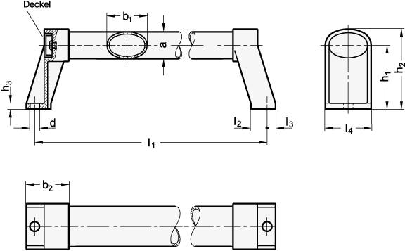 OVALROHRGRIFF, ROHR ELOXIERT
