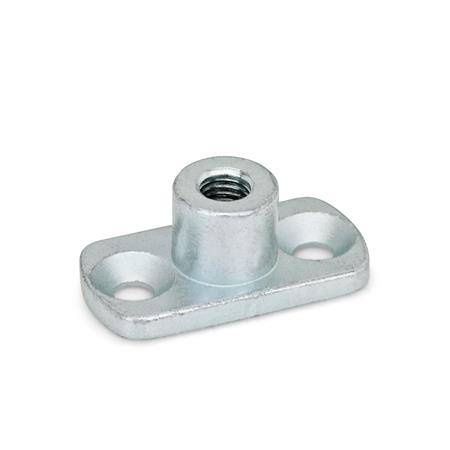 Gewindeflansch Ø 60 mm, M12 Innengewinde, für Profilsysteme