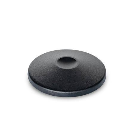 FUßPLATTE, SCHWARZ MIT O-RING