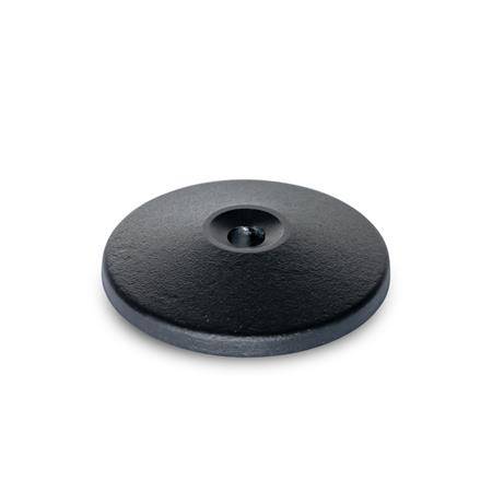 FUßPLATTE, SCHWARZ MIT O-RING