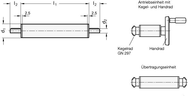 ANTRIEBS- / ÜBERTRAGUNGSEINHEIT EDELSTAHL