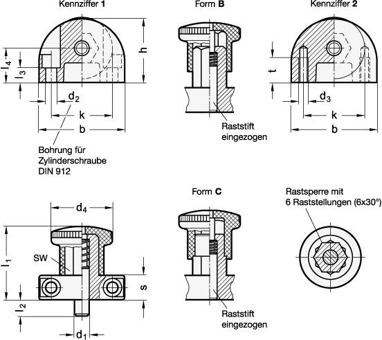 RASTBOLZEN MIT ANSCHRAUBFLANSCH