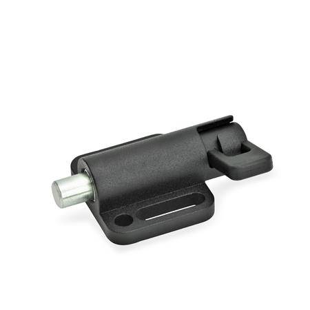 Federriegel Ø 6 mm, Breite 38 mm, Form L1 - Verriegelung / R