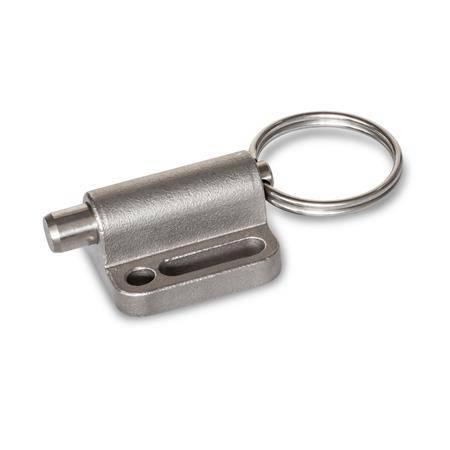 EDELSTAHL-RASTBOLZEN MIT ZUGRING UND FLANSCH