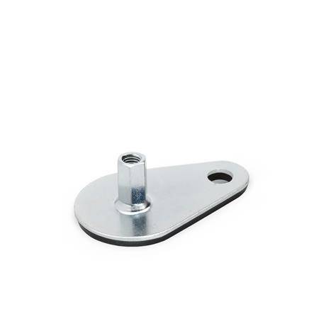 STELLFUß MIT BEFESTIGUNGSLASCHE