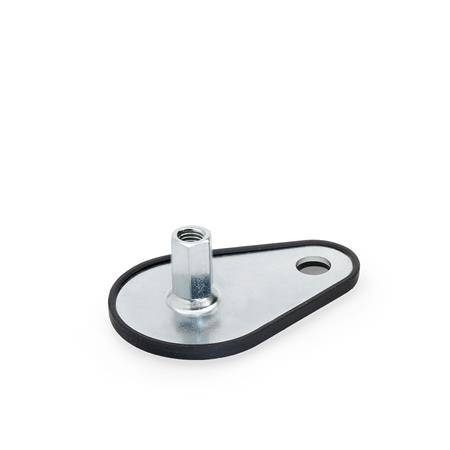 STELLFUß MIT BEFESTIGUNGSLASCHE