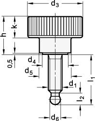 RÄNDELHOHLSCHRAUBE MIT EDELSTAHL-GEWINDESTIFT