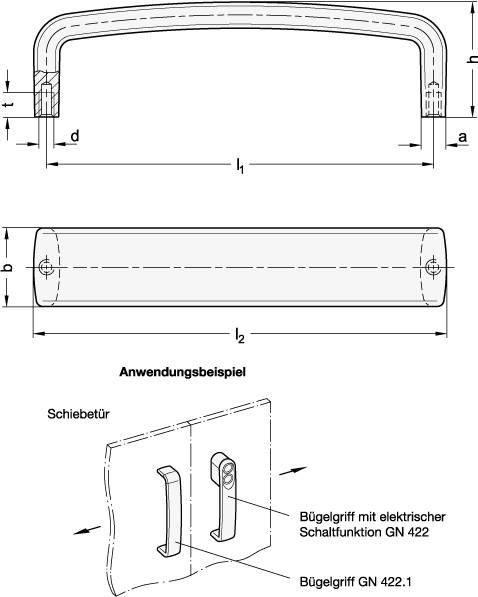 BÜGELGRIFF, SILBER