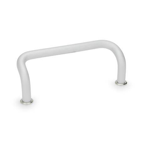 ALUMINIUM-BÜGELGRIFF, ABGEWINKELT, SILBER BESCH.