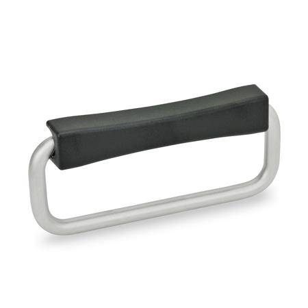 EDELSTAHL-KLAPPGRIFF, SCHWARZ KU-BESCHICHTET