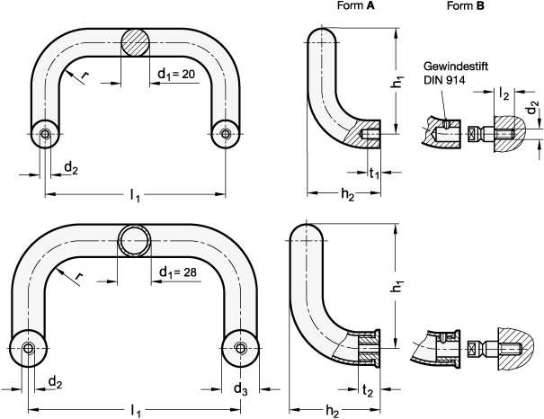 EDELSTAHL-BÜGELGRIFF