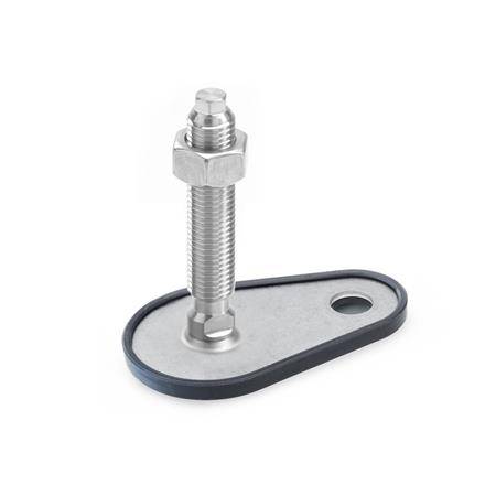 EDELSTAHL-STELLFUß MIT BEFESTIGUNGSLASCHE