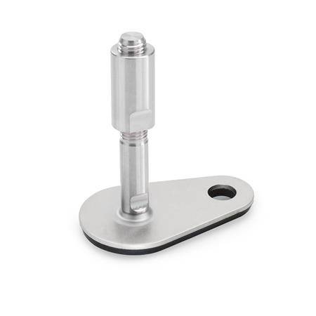 EDELSTAHL-STELLFUß MIT BEFESTIGUNGSLASCHE
