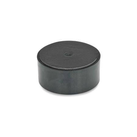 DISTANZ- UND FUßSCHEIBE MIT GUMMIAUFLAGE