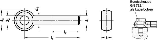 EDELSTAHL-AUGENSCHRAUBE