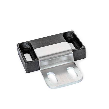 MAGNETVERSCHLUSS MIT ANSCHLAGBLECH