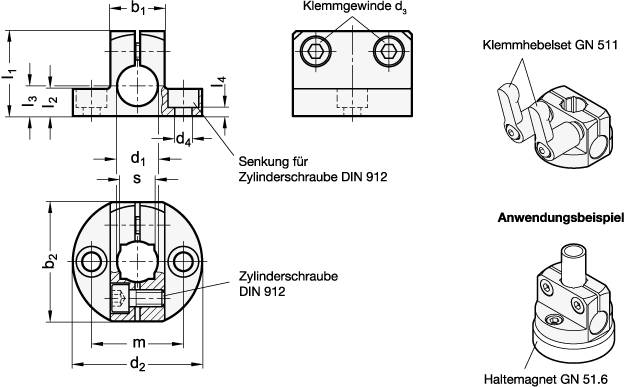 FUßKLEMMHALTER, MATT