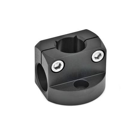 FUßKLEMMHALTER, SCHWARZ ELOXIERT
