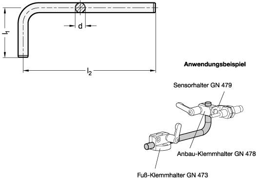 EDELSTAHL-HALTESTANGE
