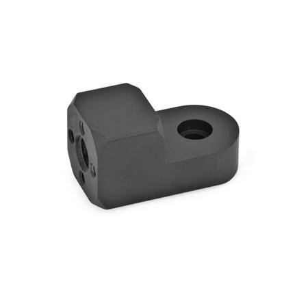 ANBAU-LASCHEN-KLEMMHALTER, SCHWARZ ELOXIERT