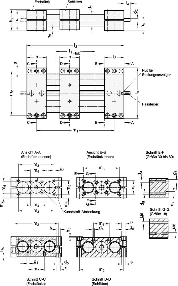 DOPPELROHR-LINEAREINHEIT
