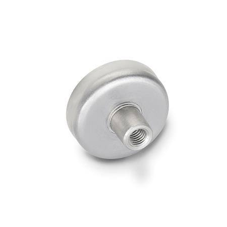 EDELSTAHL-HALTEMAGNET, SCHEIBENFORM MIT GEWINDEB.
